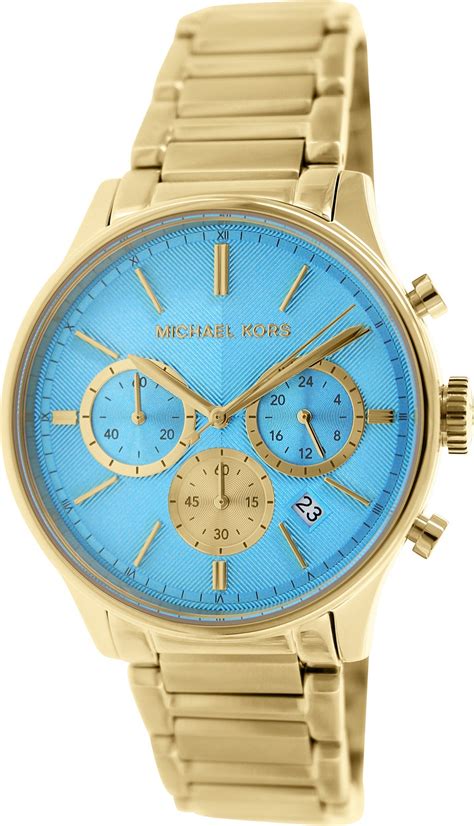 michael kors chronograph watch tumblr|Michael Kors turquoise face watch.